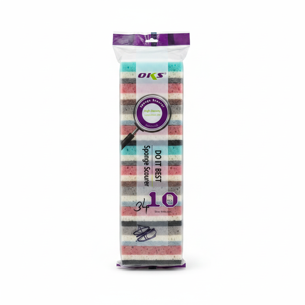 OKS Sandwich Sponge Scourer 10 copë