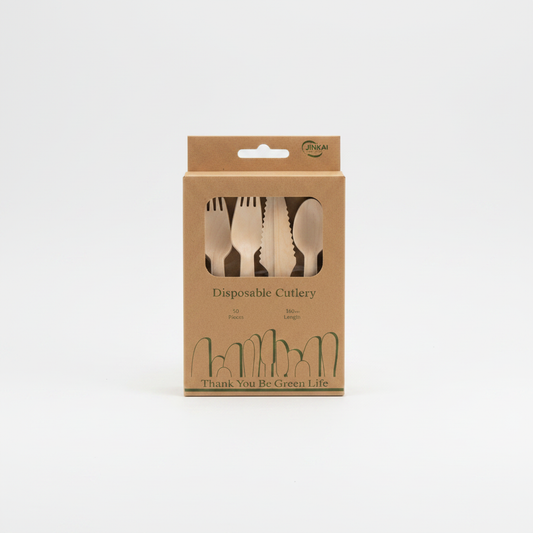Takëm Druri Njëpërdorimshe - JINKAI Disposable Cutlery 50 copë