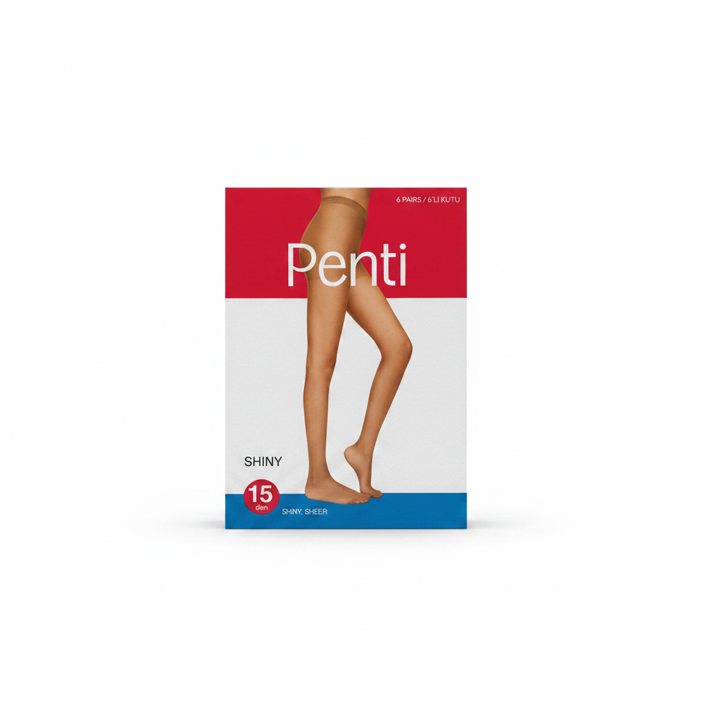 Penti - Çorape Shiny K 15 den Vizon/Mink - 6 Çifte