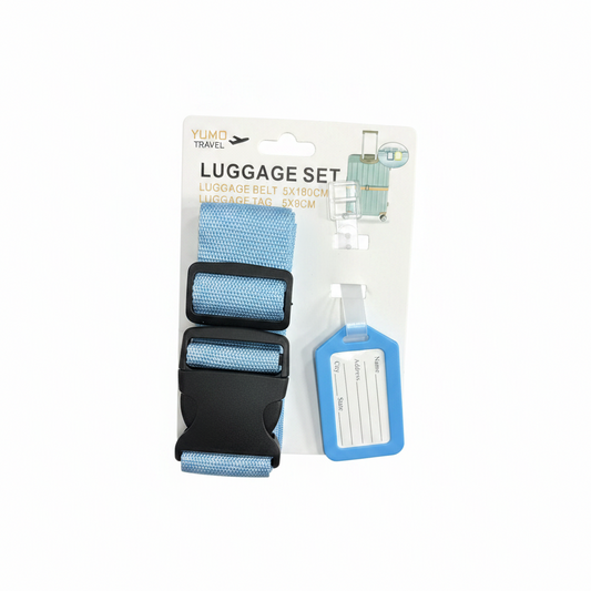Set Udhëtimi Luggage Set - Rrip + Etiketë Bagazhi