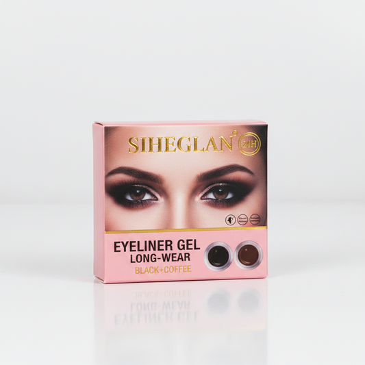 Siheglan Eyeliner Gel Long-Wear 24H - Black+Coffee No: V1028