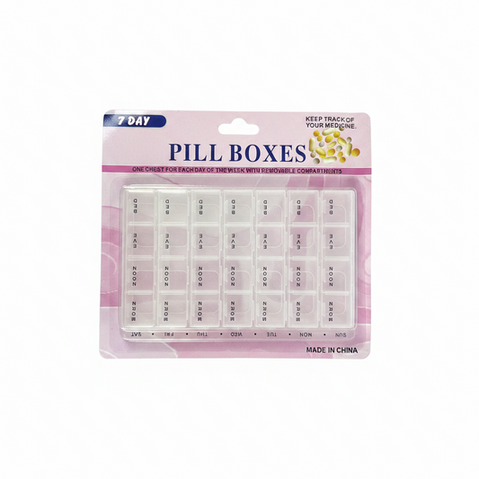 Kuti Ilacësh 7 Ditore Pill Box me Ndarje