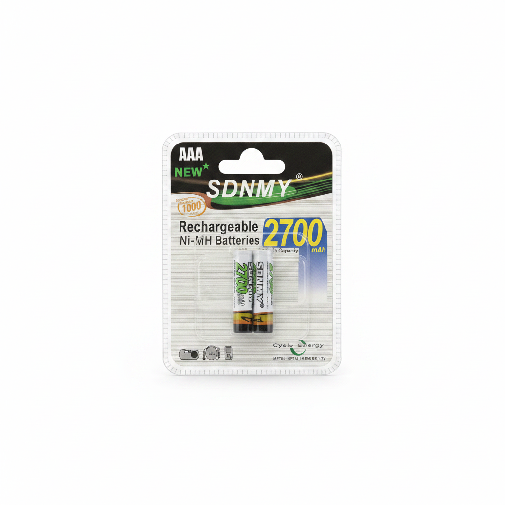 Bateri AAA Ni-MH të Rimbushëshme 2700mAh 2 copë