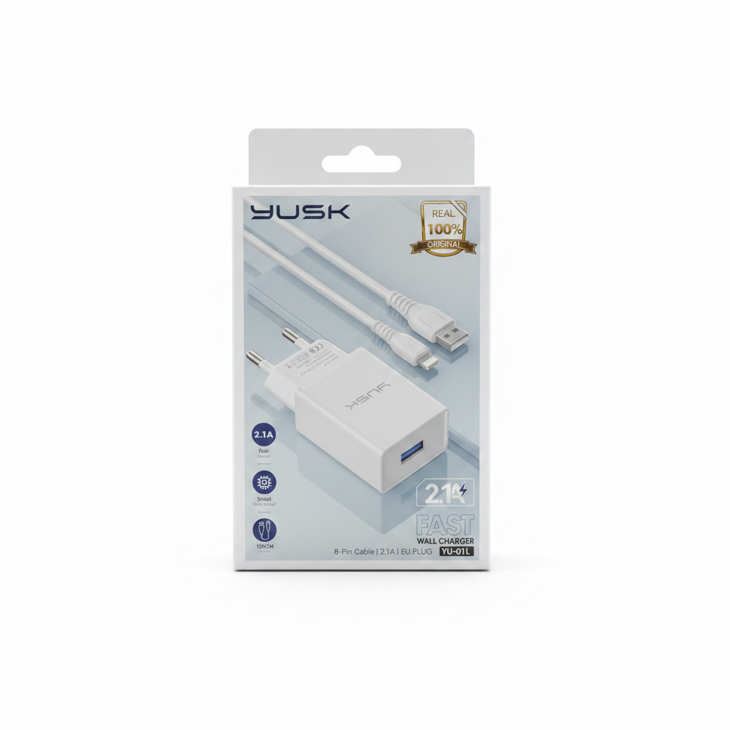 Karikues 21W Fast Wall Charger YUSK YU-01L me Kabllo Lightning