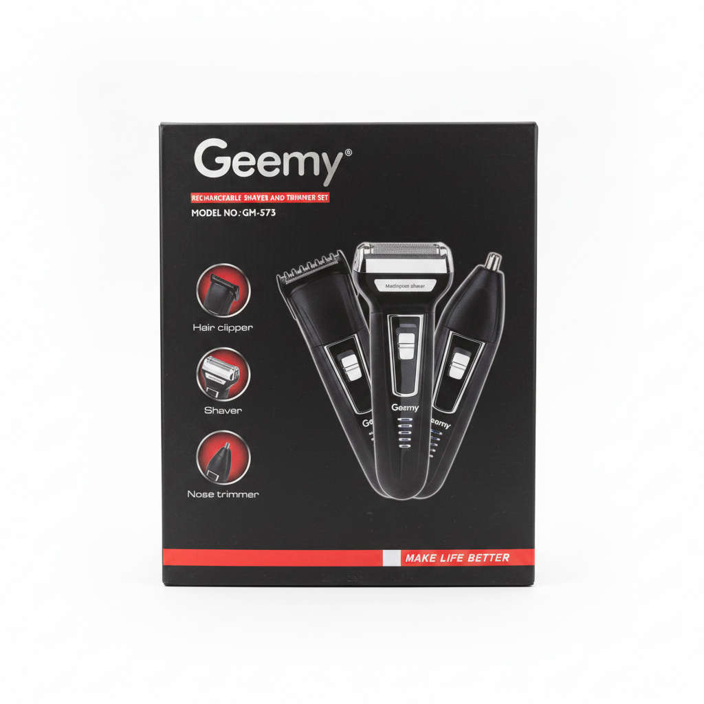 Set Makinë Rroje Prerëse Flokësh dhe Hunde 3-në-1 GM-573