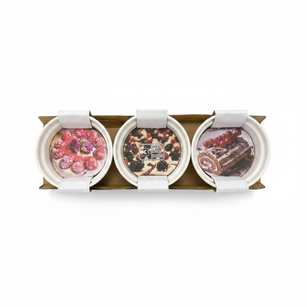 Set Qirinjsh Aromatikë 3 Copë - Imazhe Ëmbëlsirash