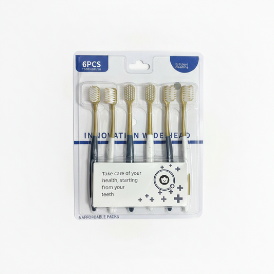 Furçë Dëmbesh 6 copë Innovation Wide Head Efficient Cleaning