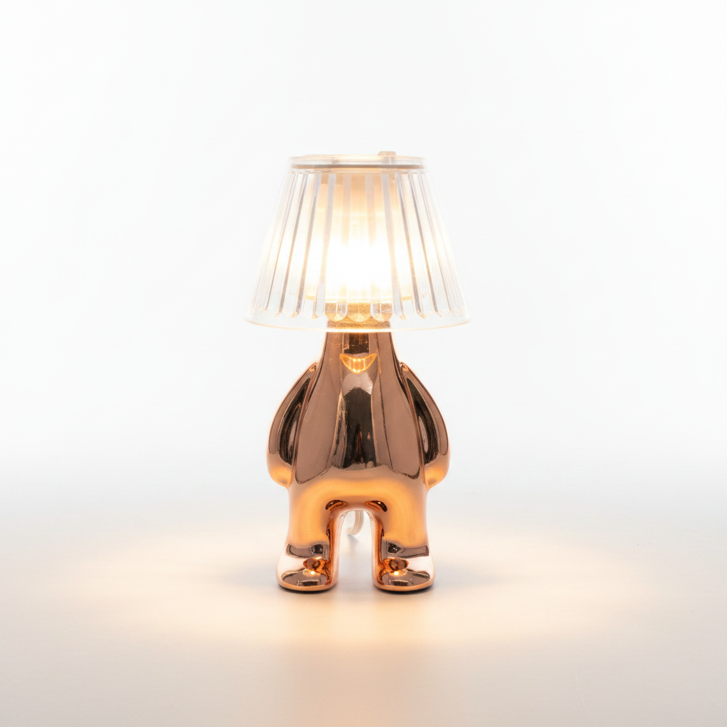 Llamë LED Dekorative Figura Njeriu - Rose Gold