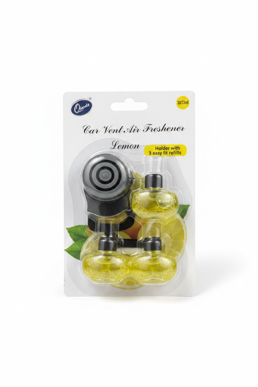 Car Vent Air Freshener Lemon 3x13ml