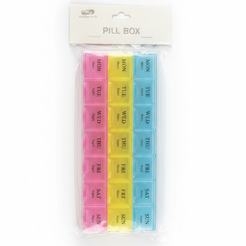 Pill Box Javor me Ngjyra - 21 Ndarje