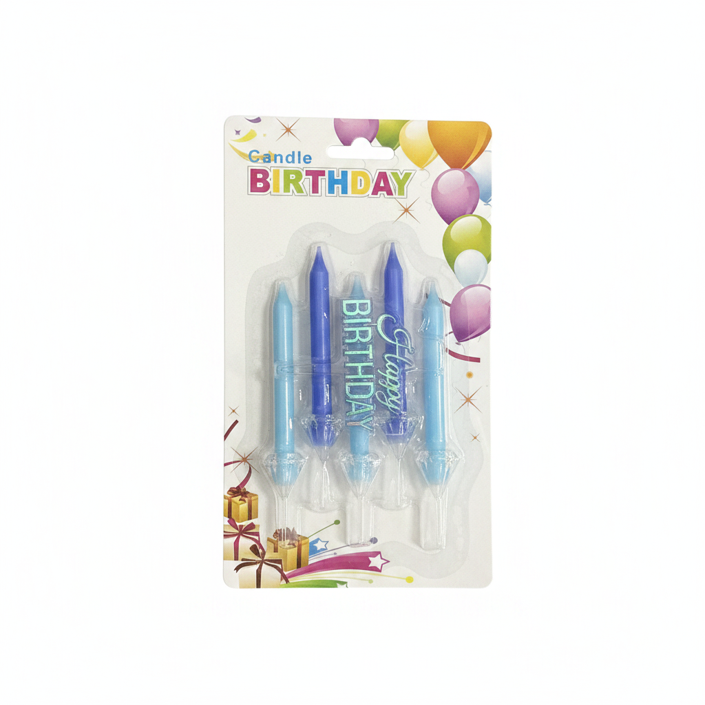 Qirinj Ditëlindjeje të Kaltër Happy Birthday