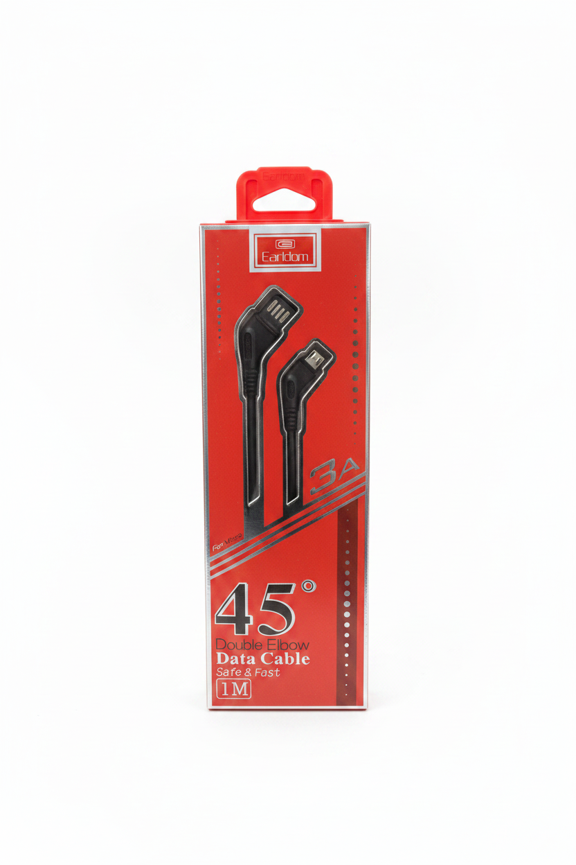 Kabllo USB Micro 45° Double Elbow 3A 1M