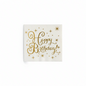 Peceta Feste "Happy Birthday!" - Gold 10 PCS