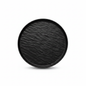 Black Round Wooden Tray with Wave Texture