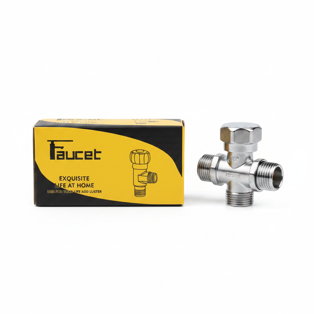 Faucet with Lever - Chrome Angle Valve for Water Supply CE Certified