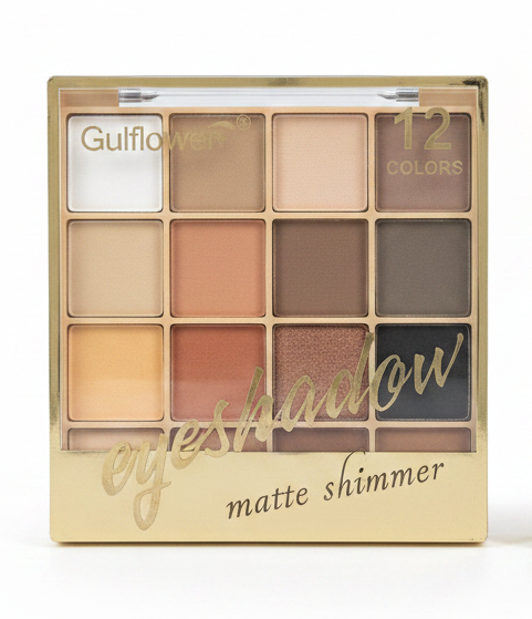 Gulflower 12 Colors Eyeshadow Matte Shimmer Palette