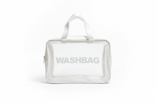 Washbag - Çantë Kozmetike Transparente me Dorezë