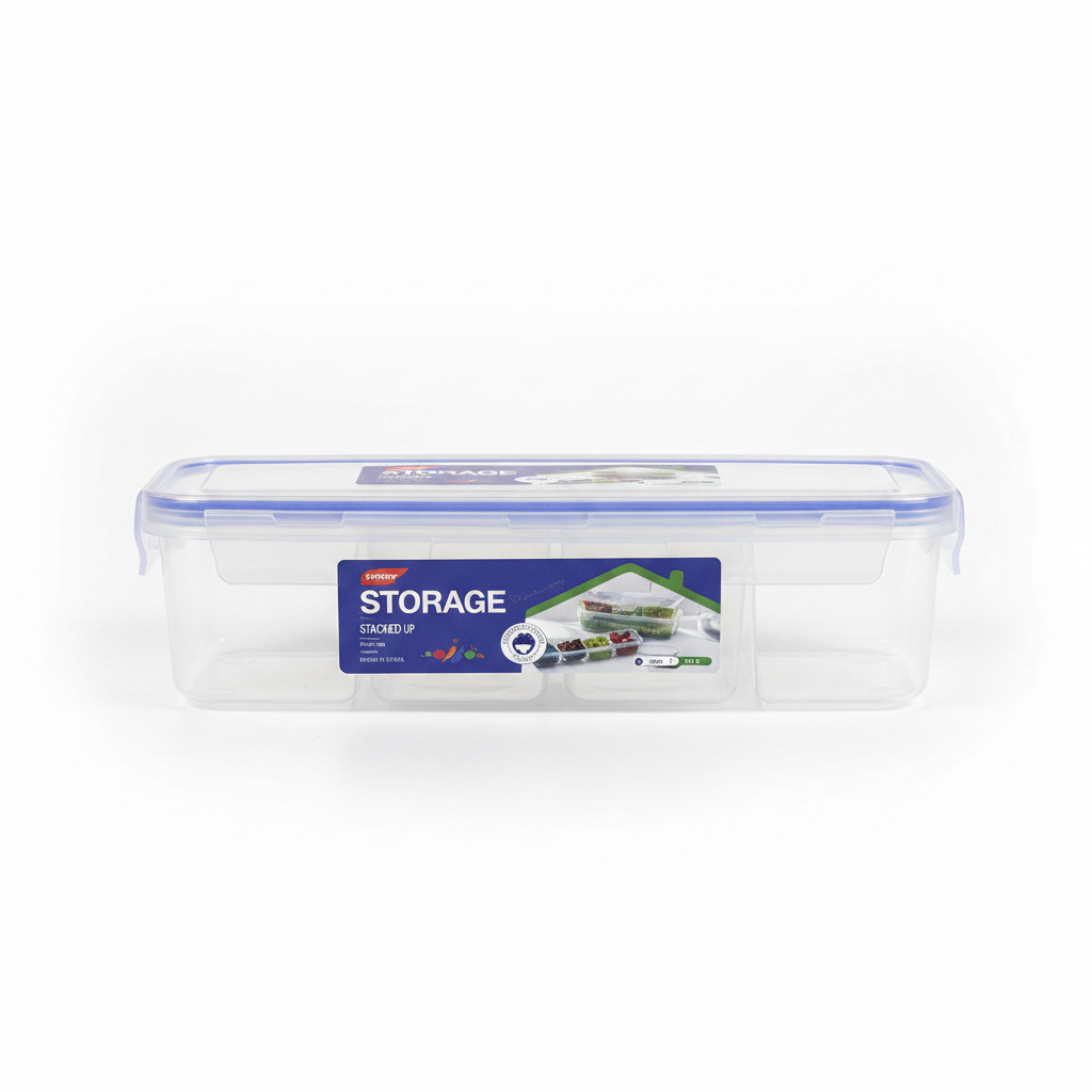 Kuti Ruajtëse Plastike me Kapak