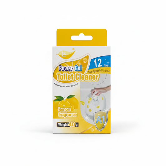 Power Gel Toilet Cleaner - Aromë Limoni 12 Lule 40g