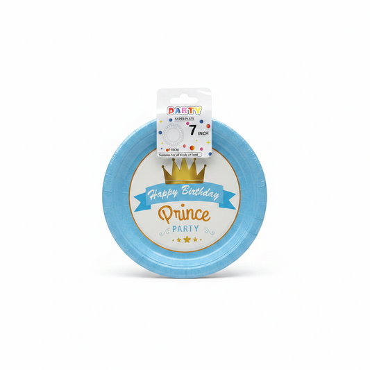 Pjate Letre Feste "Prince Party" - Blue 7 Inch