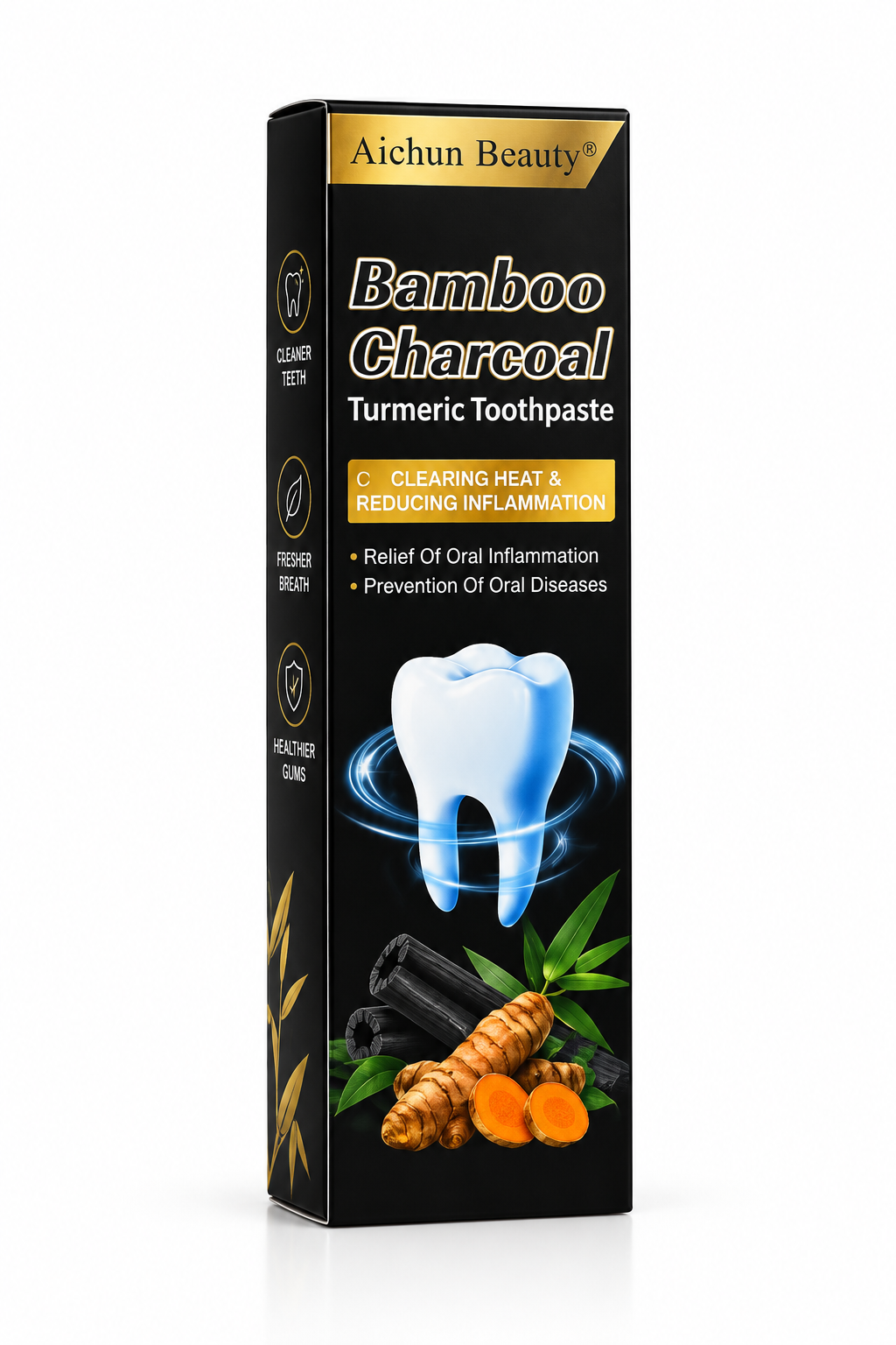Bamboo Charcoal Turmeric Toothpaste