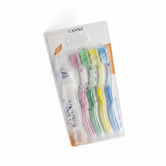 Set Furçësh Dhëmbësh 4 copë CANNA Soft