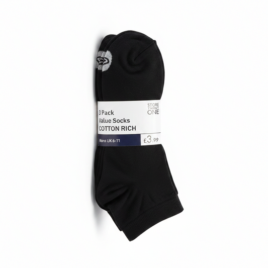 Çorape Meshkuj 3 Copë Cotton Rich