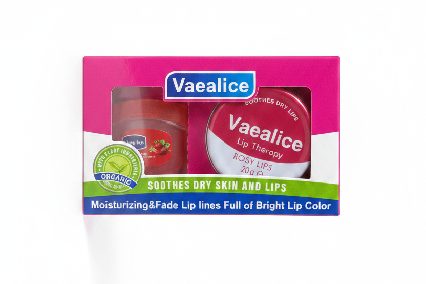 Vaealice Lip Therapy Rosy Lips Set - Lagështi & Ngjyrë 20g