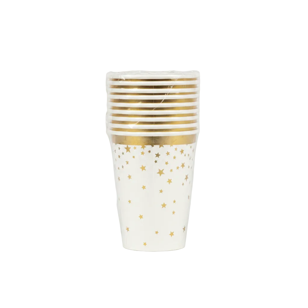 Gota Letre Feste - Gold Stars 10 PCS
