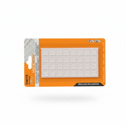 26 cope Bumper Katrore Vetengjittes Transparent - Self-Adhesive Square Bumper Pads Anti-Zhurme per Mobilje