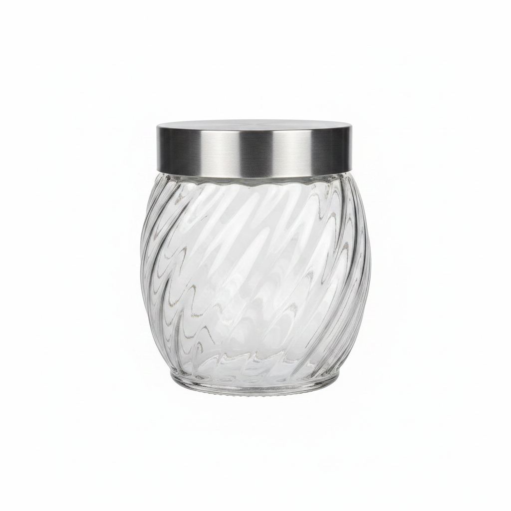Kavanoz Qelqi me Kapak Inox