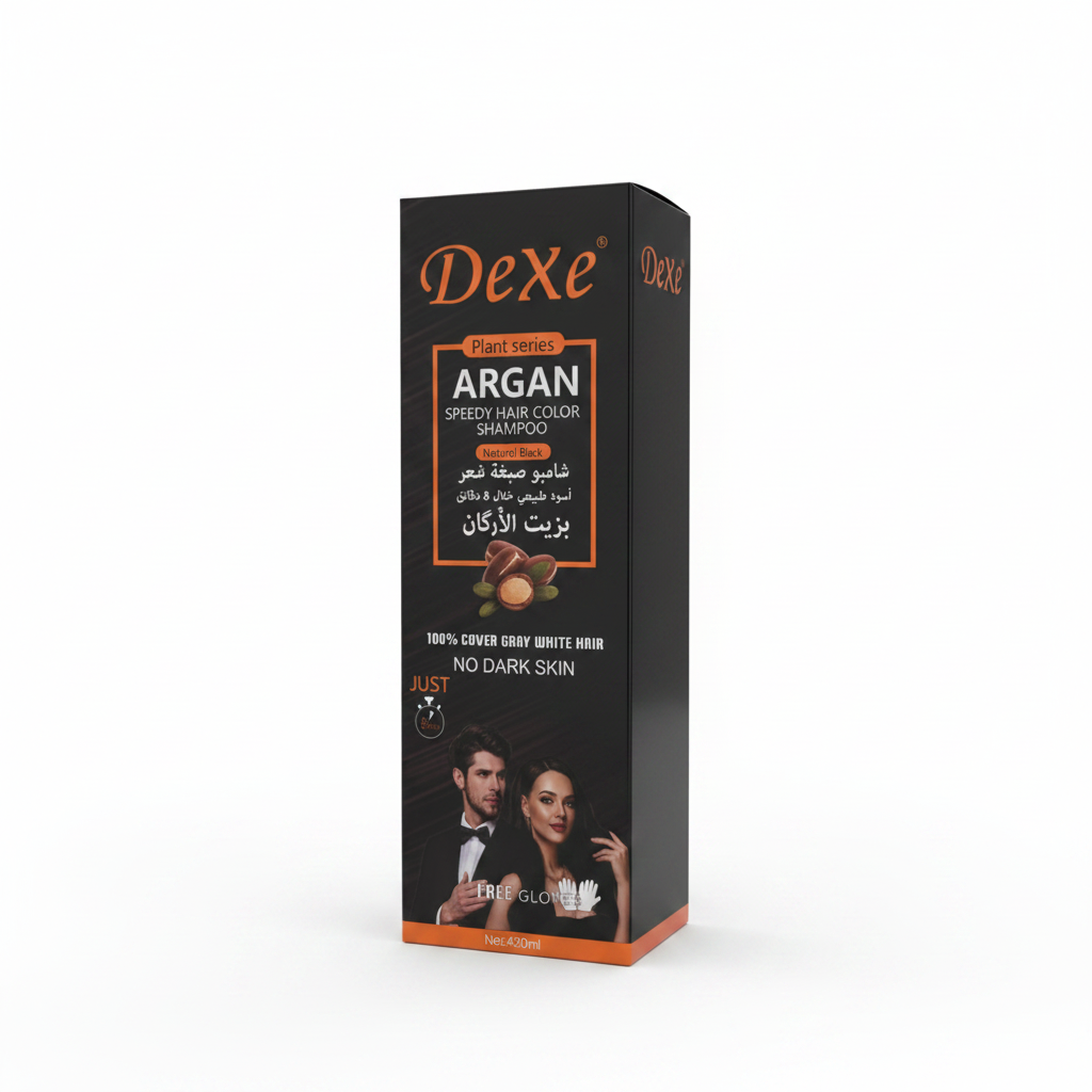 Shampo Ngjyruese Argan Ngjyrë e Zezë Natyrale 420ml