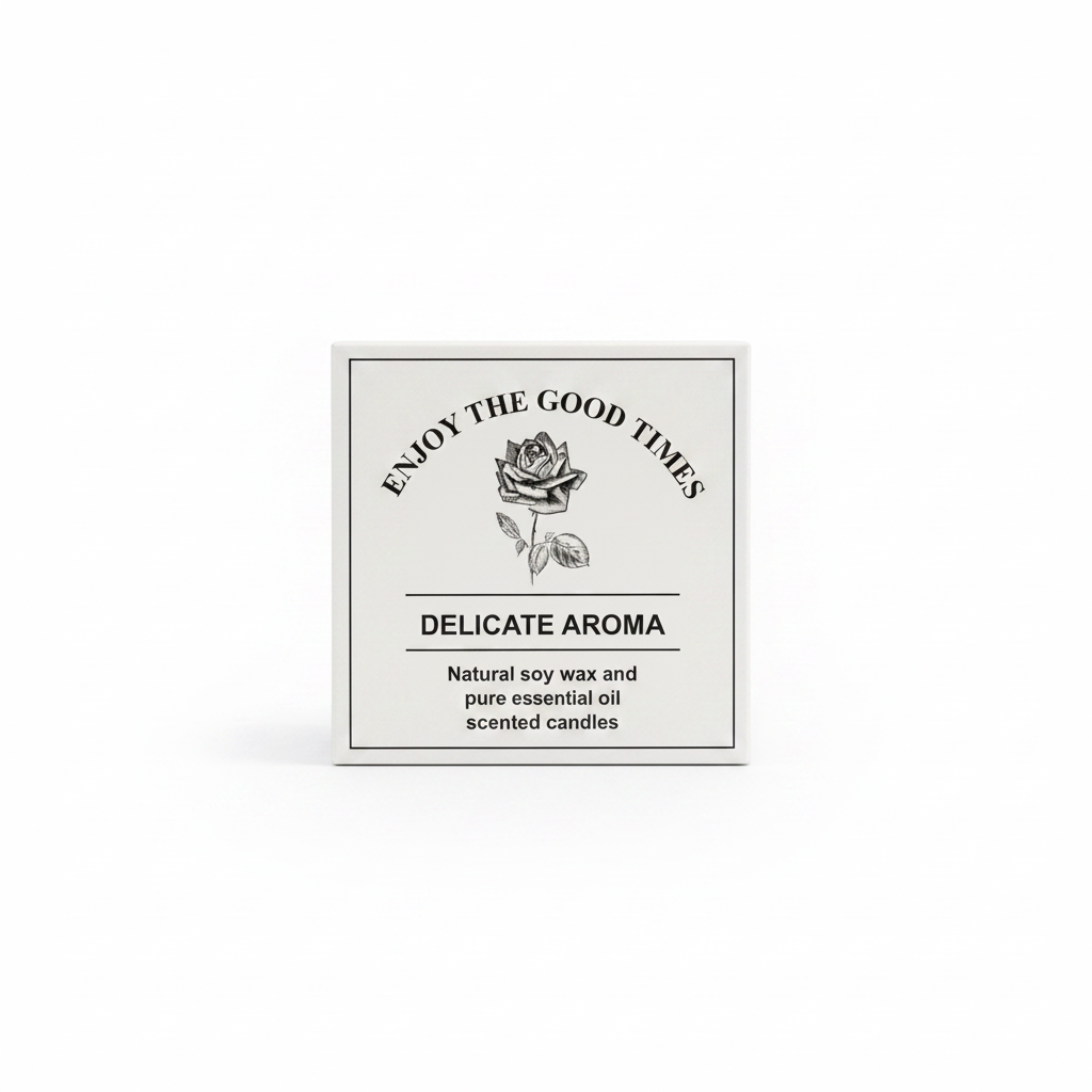 Aromatic Candle Delicate Aroma - White Box