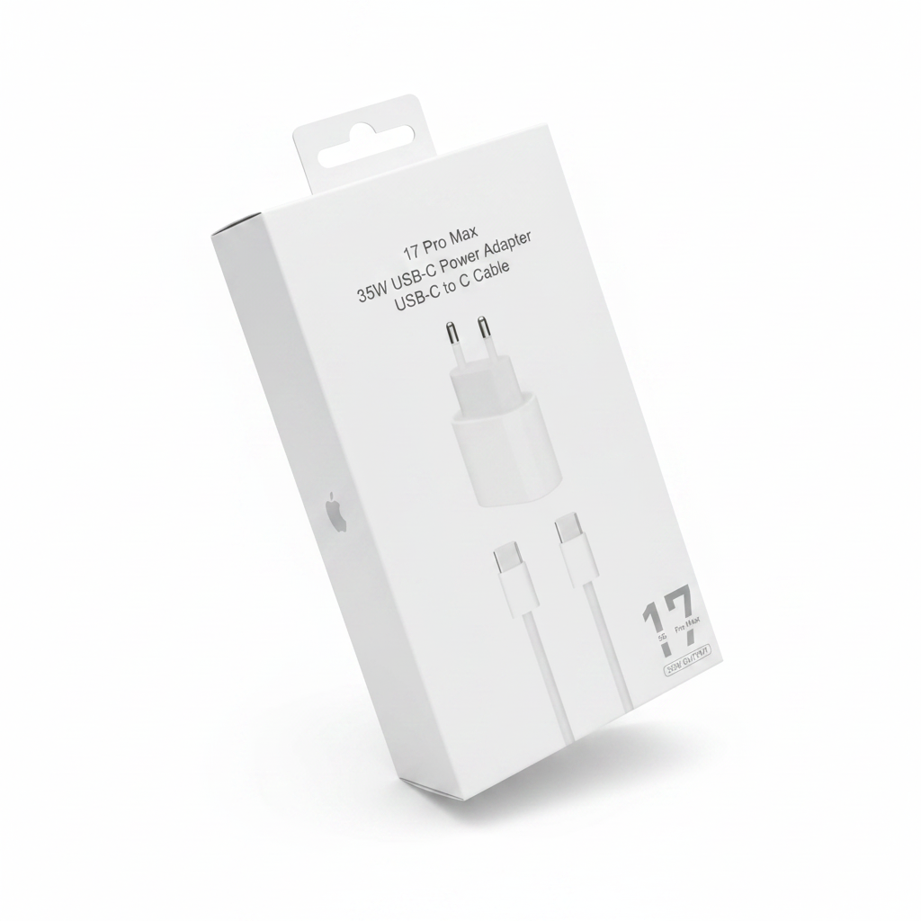 Karikues 35W USB-C Power Adapter Kabllo Type-C to C iPhone 17 Style
