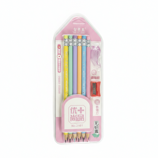 Set Lapsash Pastel 12 Copë me Mprehëse dhe Mbajtëse