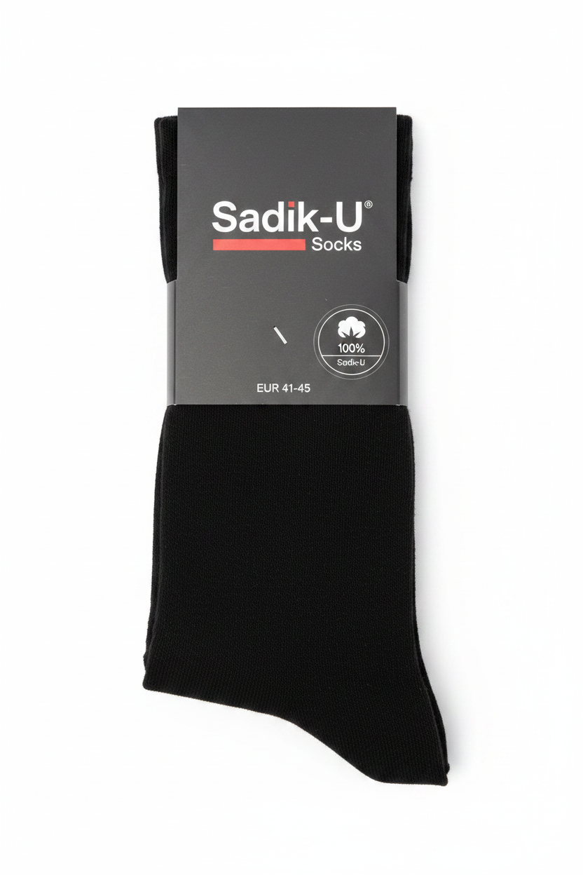 Çorape Pambuku Sadik-U Socks të Zeza - EUR 41-45