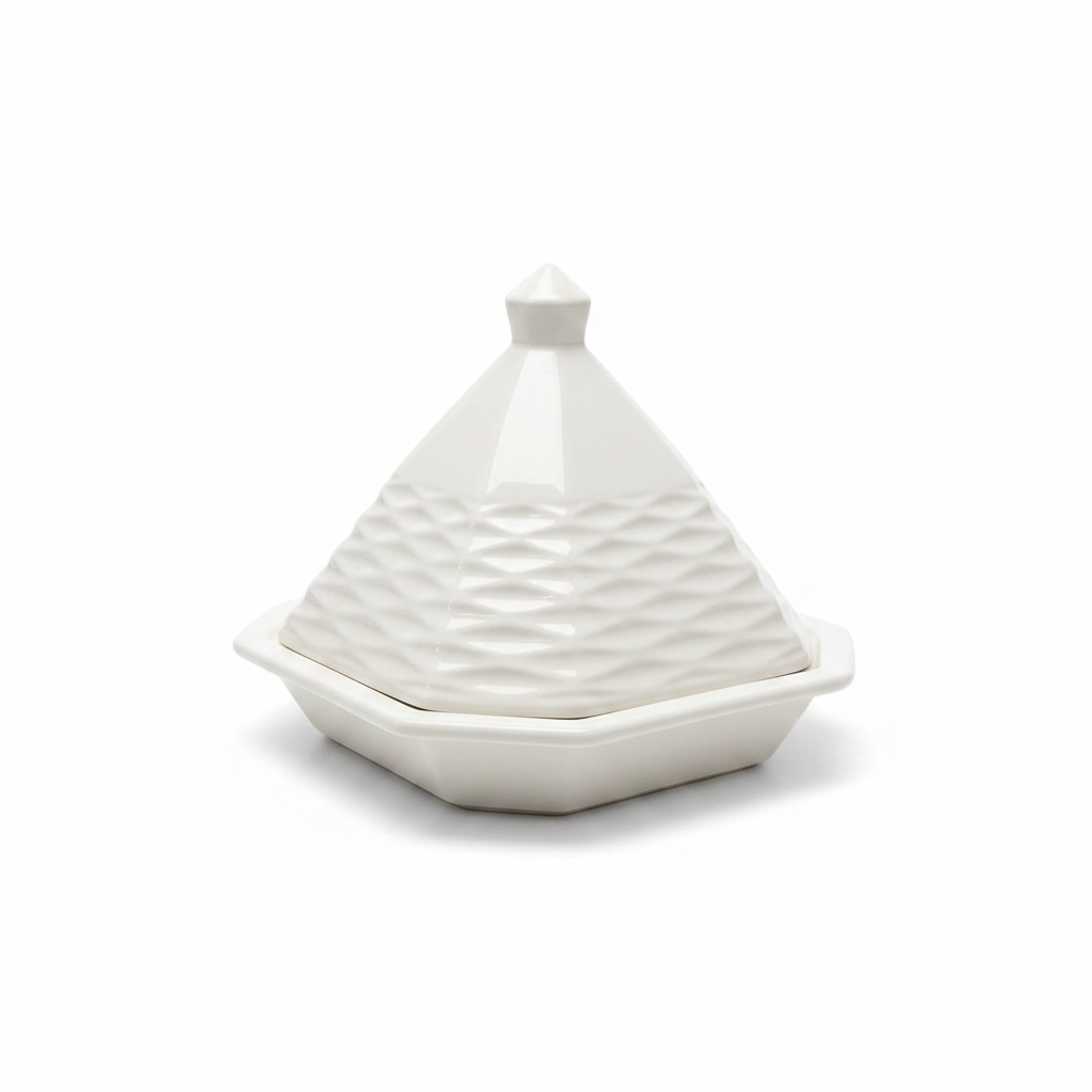 Tajin Porcelani i Bardhë me Valë