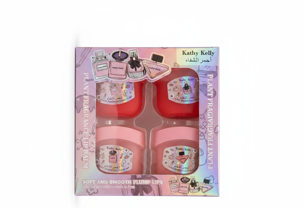 Set Lip Balm Plant Fragrance 4 copë