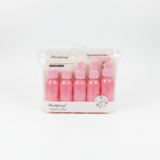 Set Shishesh Udhëtimi 5copë - Portable Travel Bottles