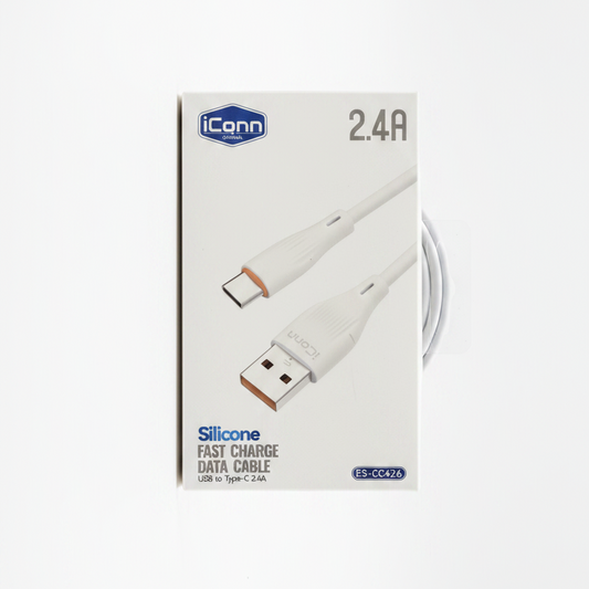 Silicone Fast Charge Cable USB to Type-C 2.4A – Kabllo Silikoni