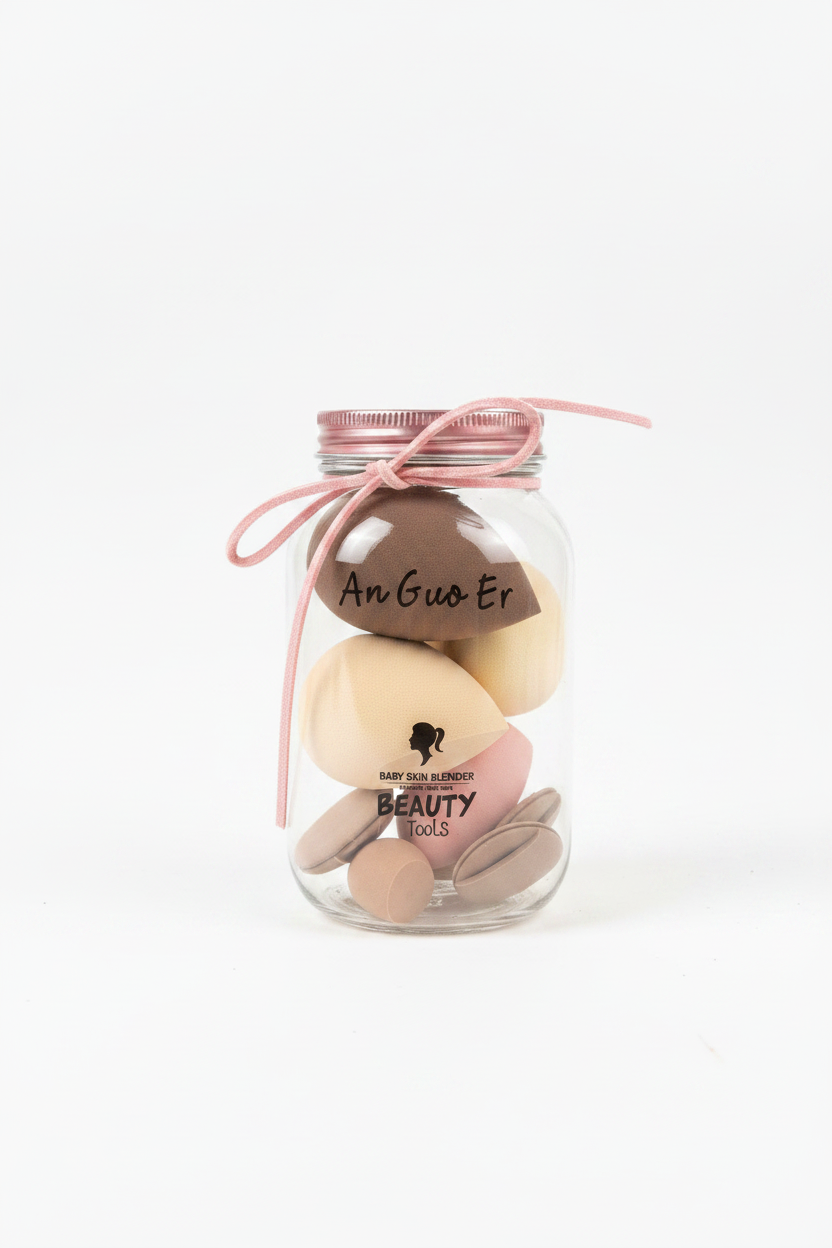 Set Sfungjerësh Makeup An Guo Er Beauty Blender - 4 copë