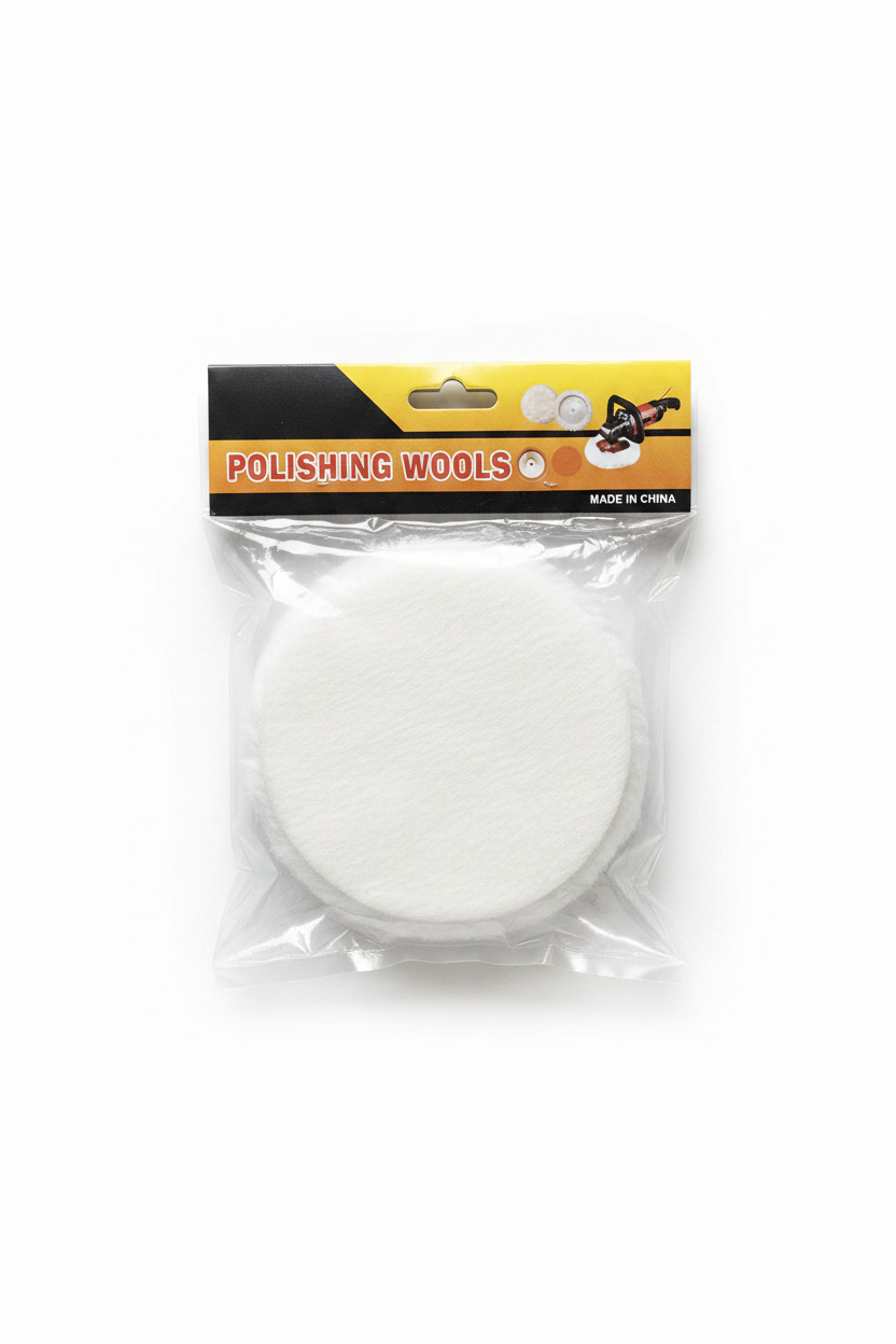 Polishing Wools - Lesh Polishimi i Bardhë Flat 80mm