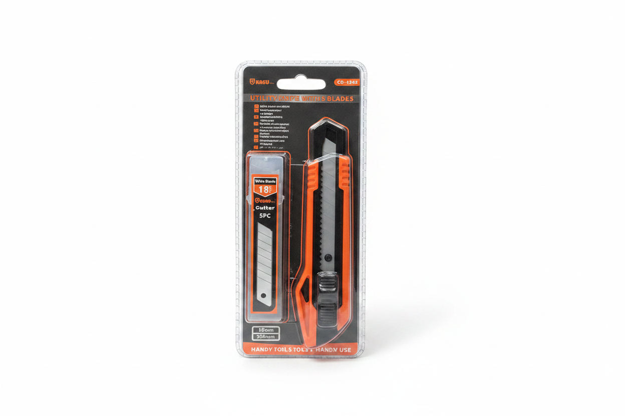 Utility Knife 18mm + 5 Blade - Skalpel Profesional