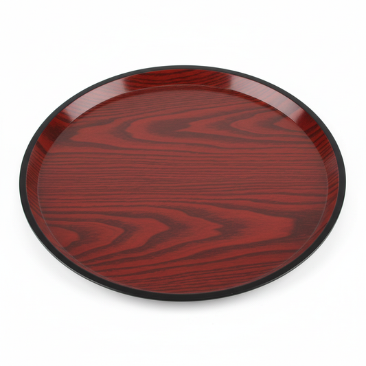 Tabaka Rrumbullake Plastike Kuqe/Zezë 31.5cm