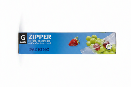 Zipper Storage Bags Gallon 20 copë