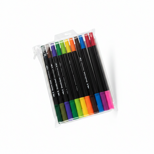 Set Markera Double Head 10 Cope - Colours Pen