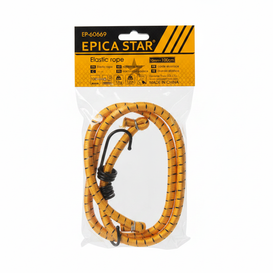 Litar Elastik me Grep Metalik — 10mm x 100cm