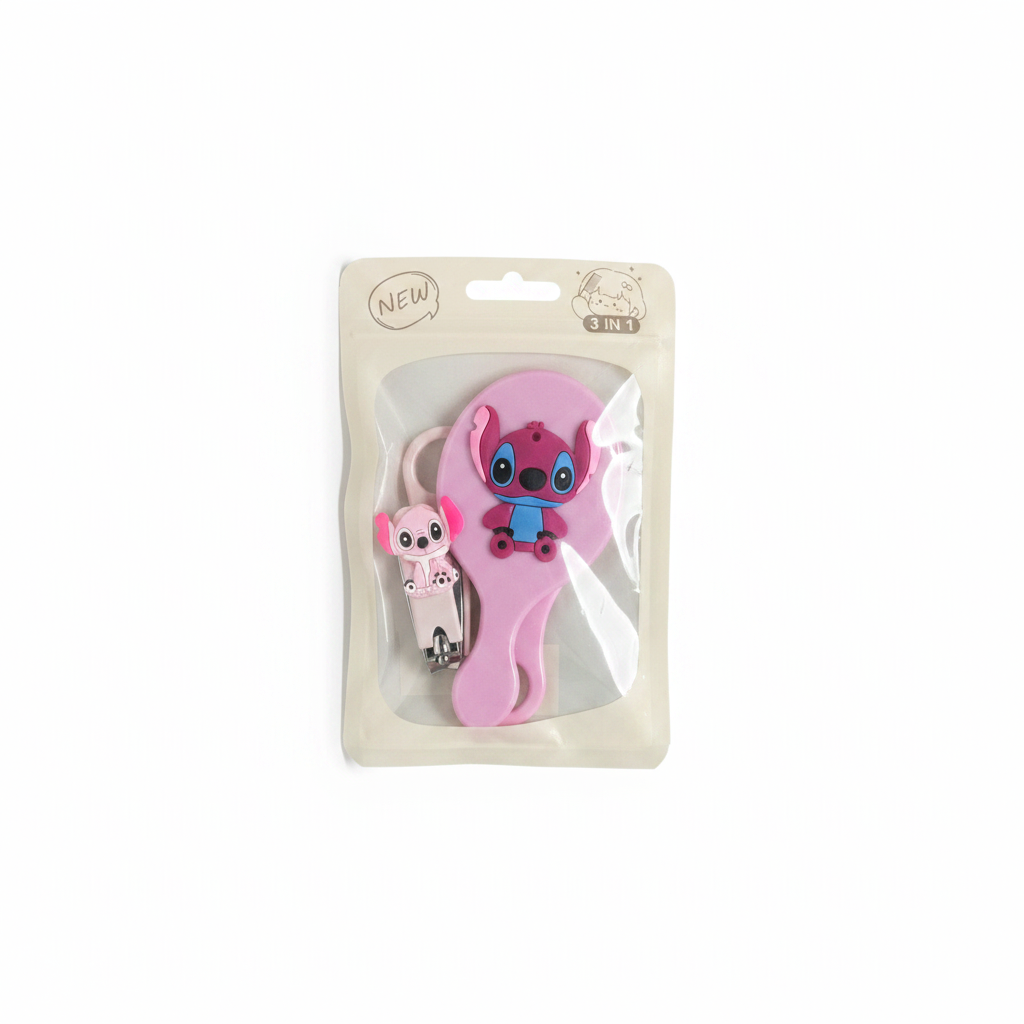 Set Krehër + Prerëse Thonjsh Stitch Angel 3 in 1