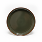 Reactive Glaze Plate in Brown/Green