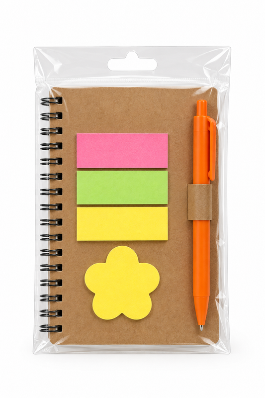 Bllok Shënimesh me Sticky Notes dhe Stilolaps